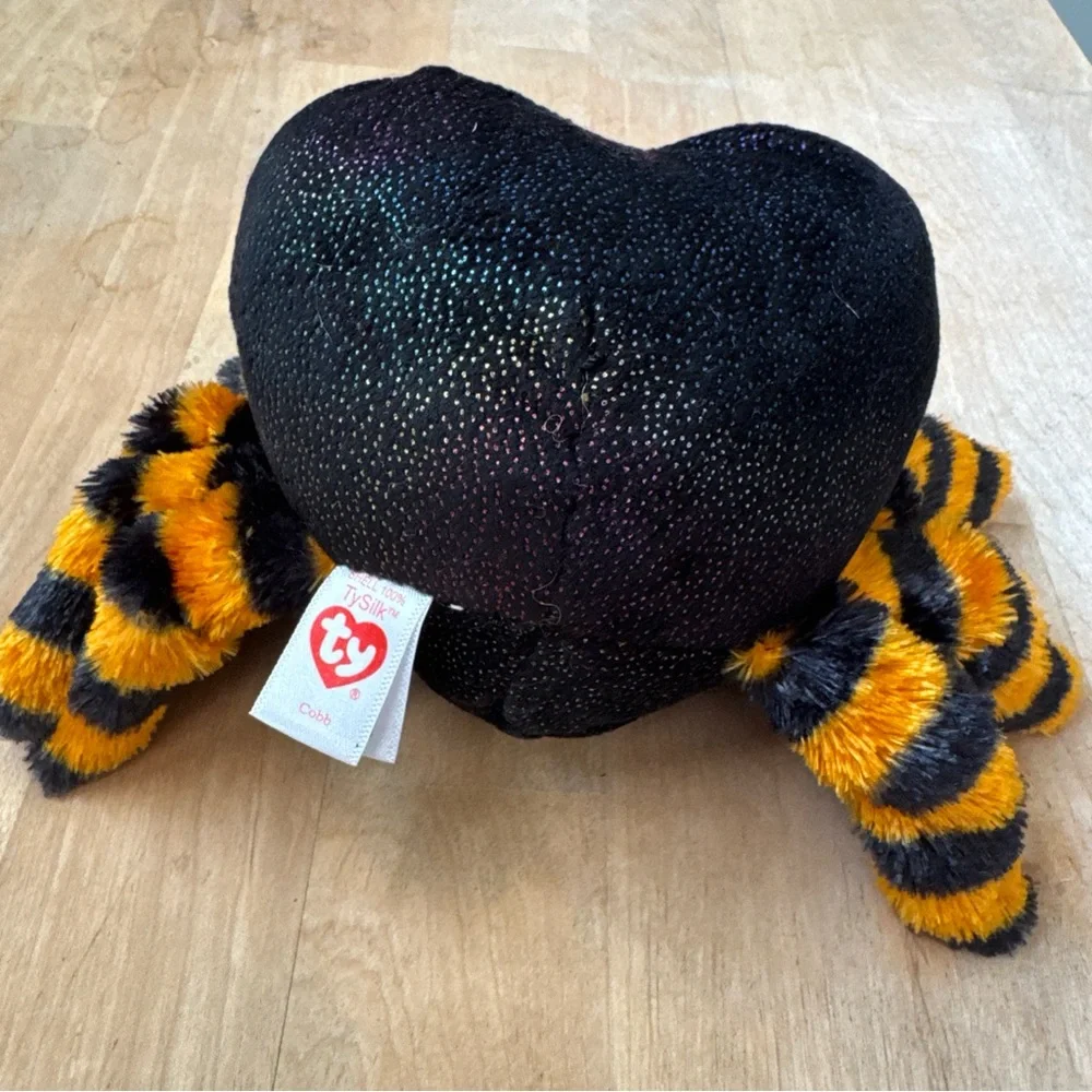 Ty Beanie Boos COBB the‎ Halloween Black & Orange Spider Approx 5 Inch New W/Tag